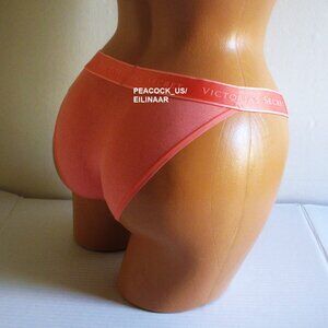 VICTORIA'S SECRET Cotton Tanga Panty SIZE XXL Orange Coral String Bikini Panty
